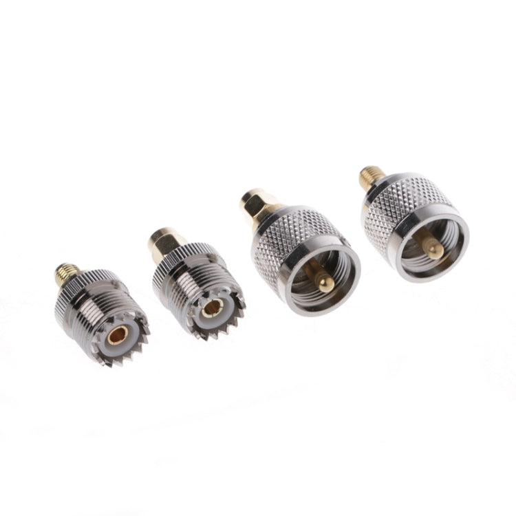 4 PCS / Set A13 Adapter Kit PL259 / SO239 to SMA Male / Female Type RF Connector 4 PCS / Set A13 Adapter Kit PL259 / SO239 to SMA Male / Female Type RF Connector